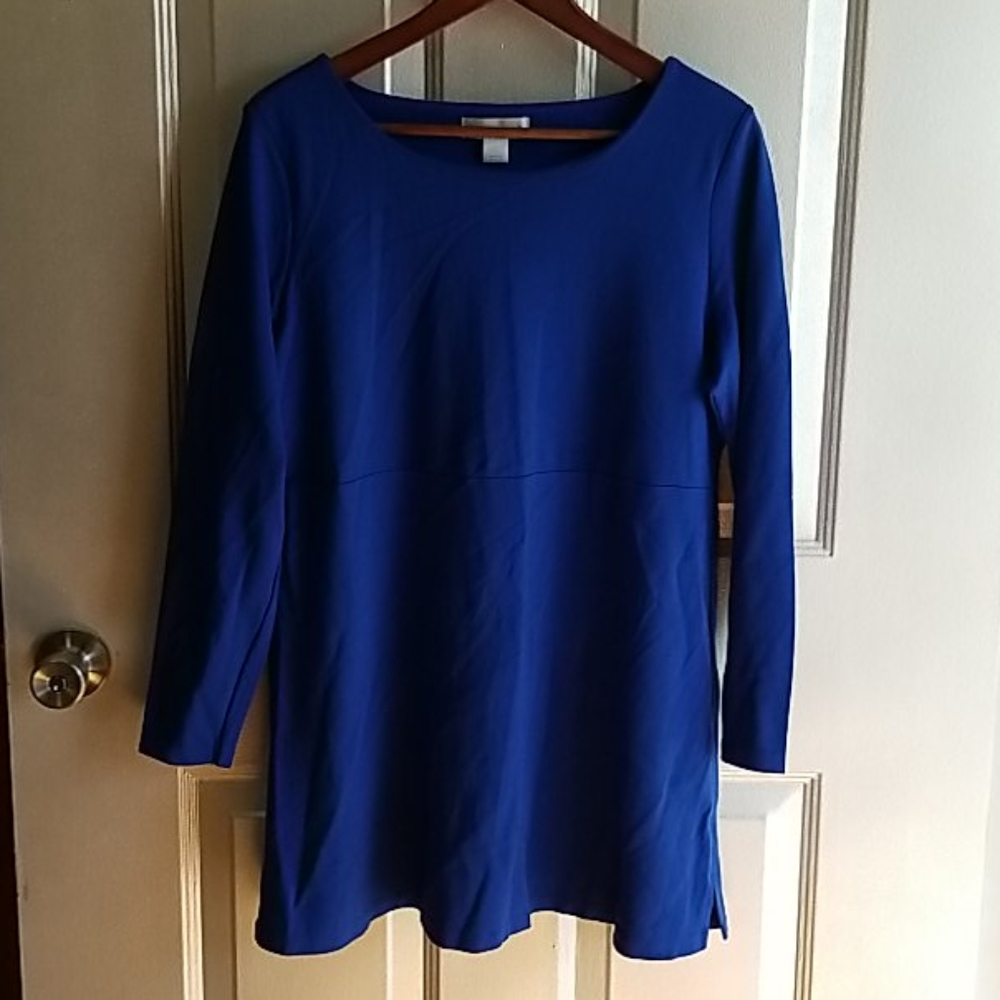 Royal blue sheath tunic